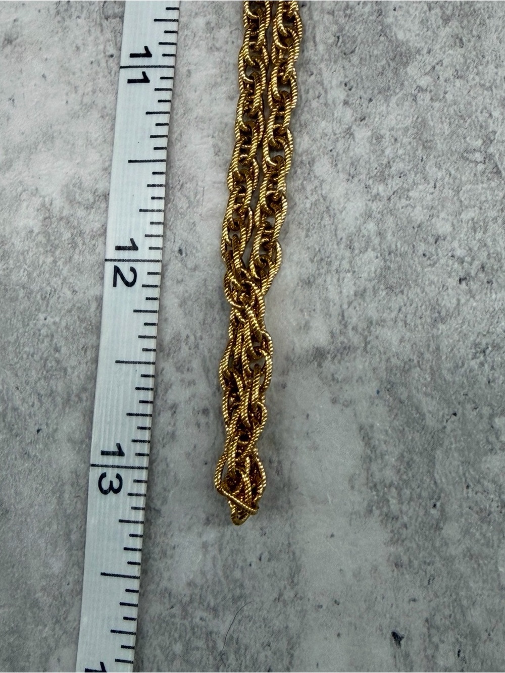 Monet Gold Tone Chain Necklace 26 Inches Long Jewelry Signed Layering Piece - Picture 4 of 4